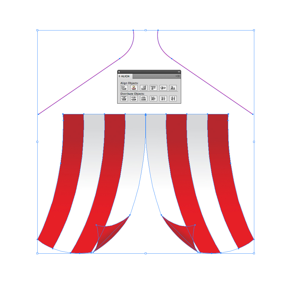 0241 in How to Create a Circus Tent in Adobe Illustrator