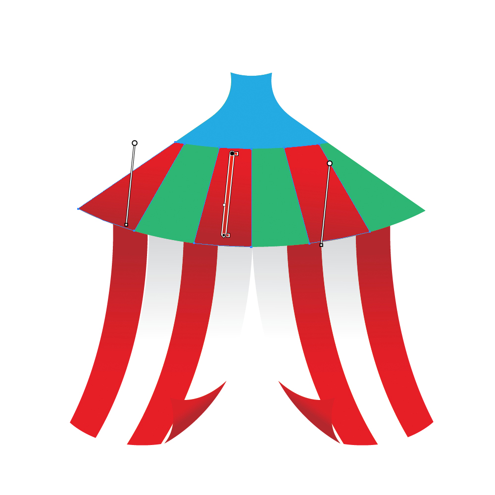 037 in How to Create a Circus Tent in Adobe Illustrator