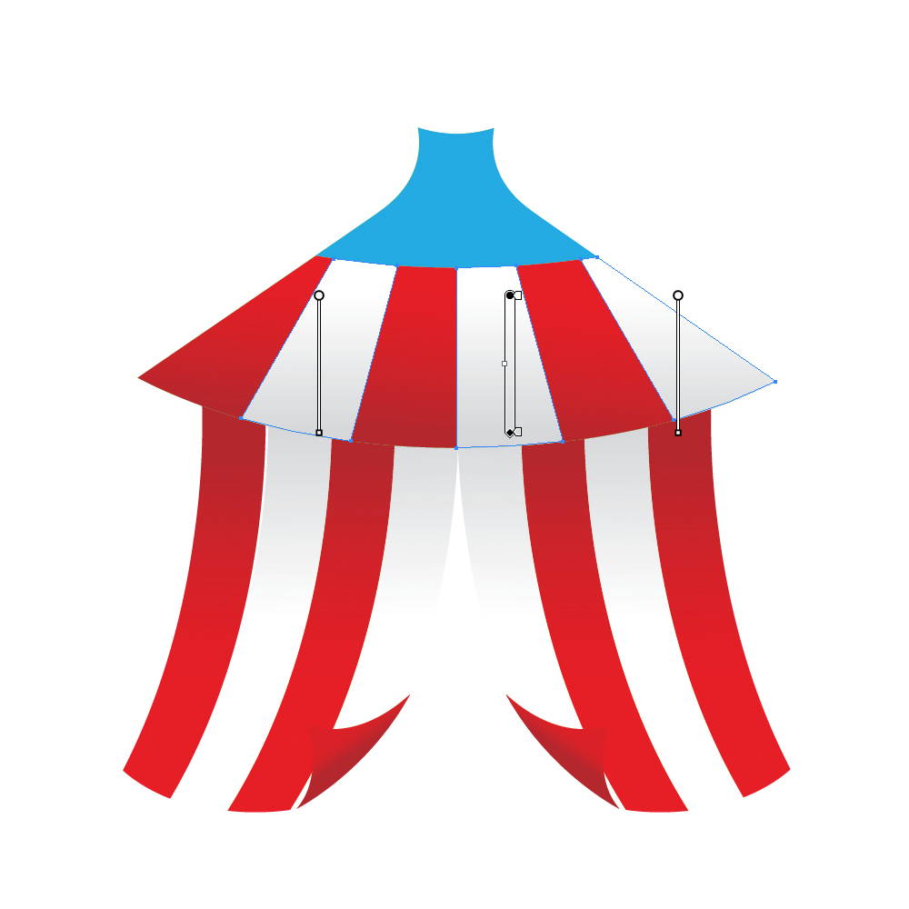038 in How to Create a Circus Tent in Adobe Illustrator