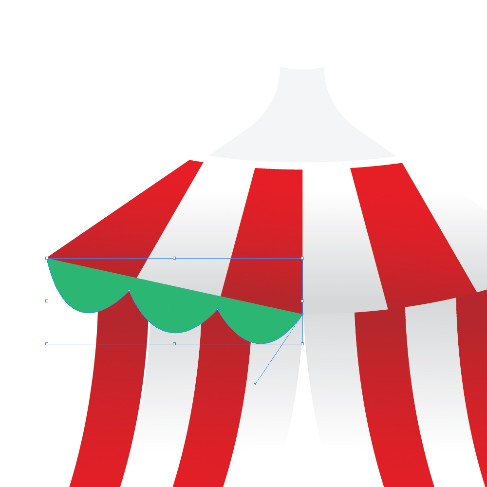 040c in How to Create a Circus Tent in Adobe Illustrator