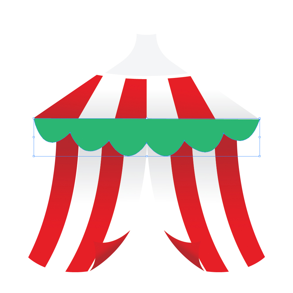 040f in How to Create a Circus Tent in Adobe Illustrator