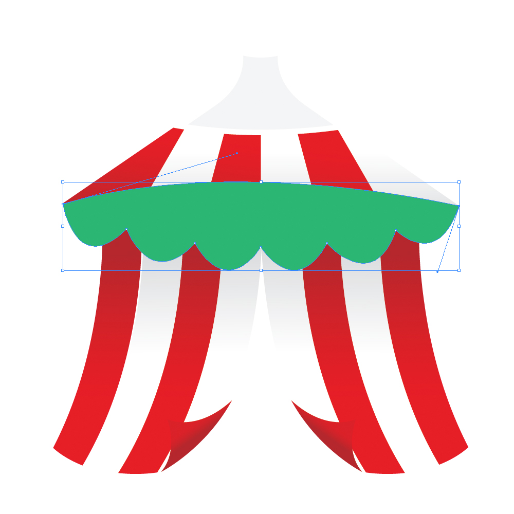 040g in How to Create a Circus Tent in Adobe Illustrator