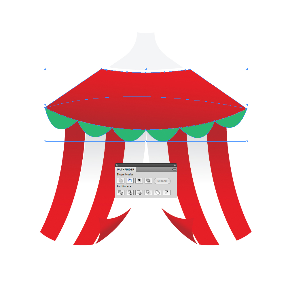 043 in How to Create a Circus Tent in Adobe Illustrator