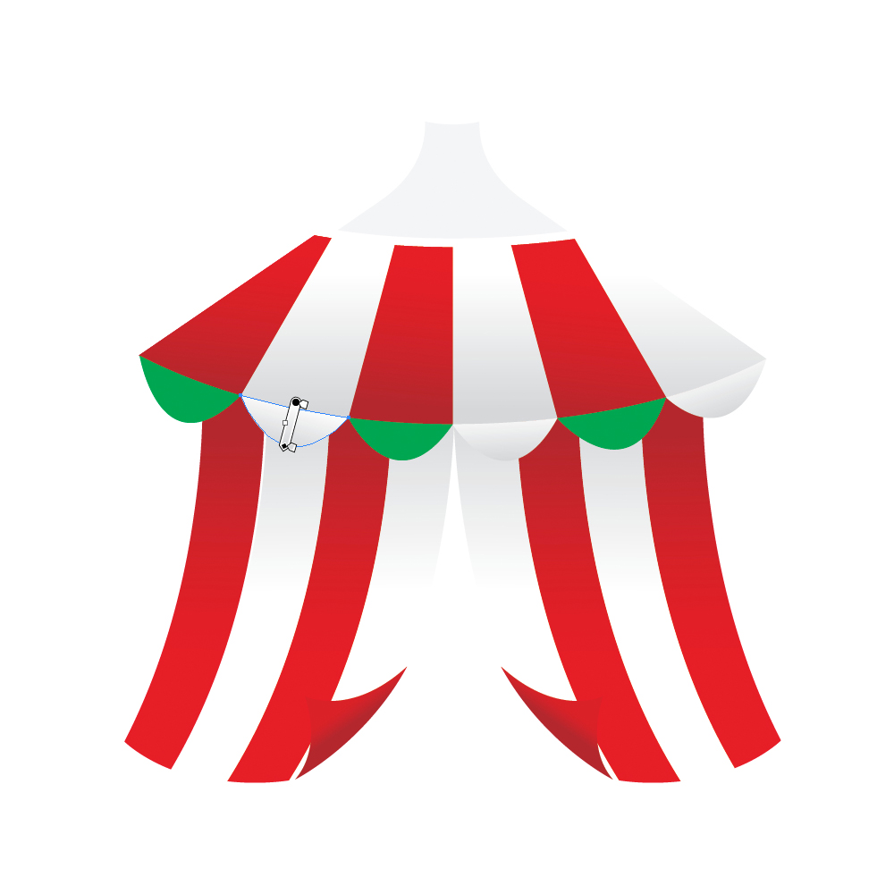 044 in How to Create a Circus Tent in Adobe Illustrator