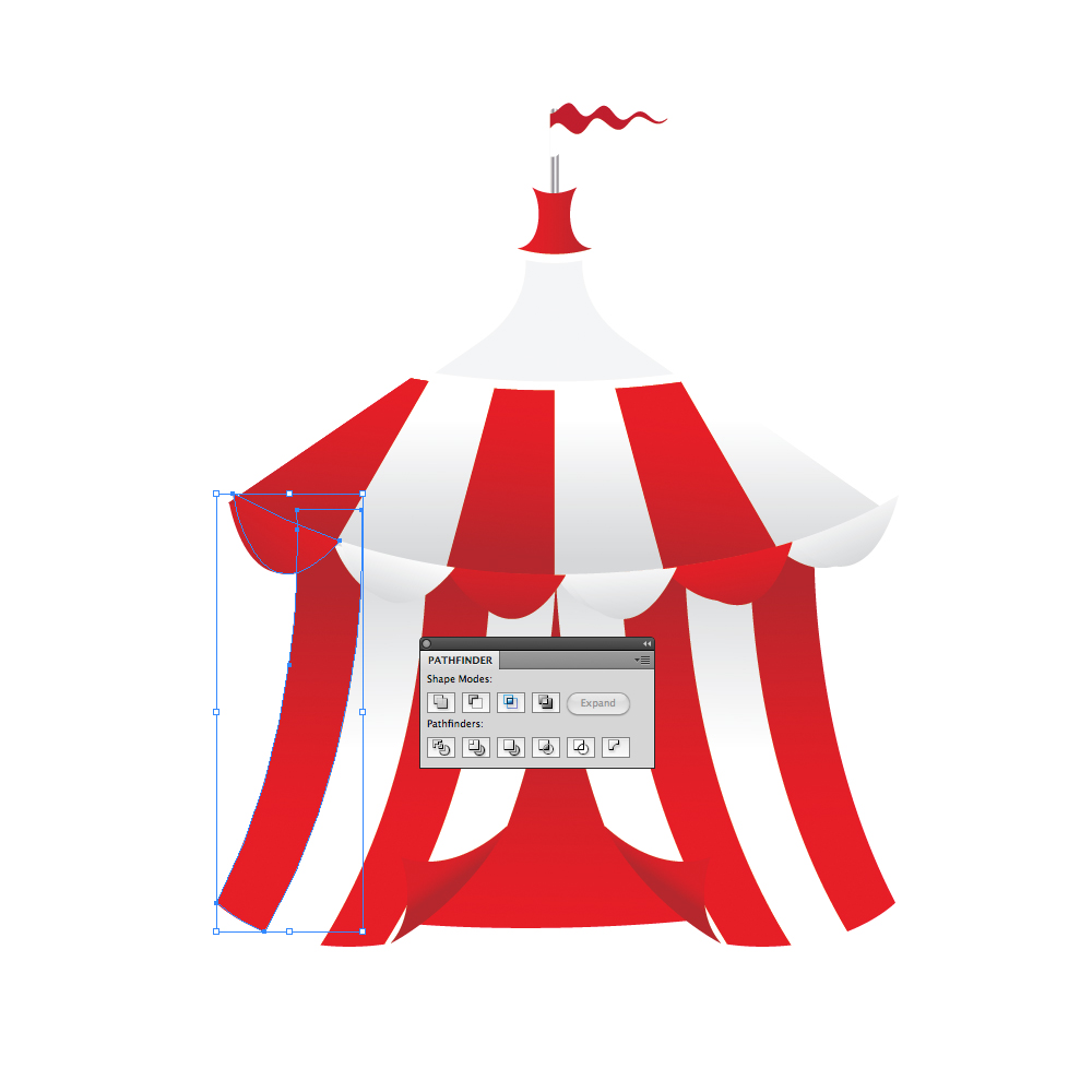 059 in How to Create a Circus Tent in Adobe Illustrator