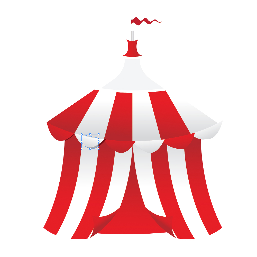 060 in How to Create a Circus Tent in Adobe Illustrator