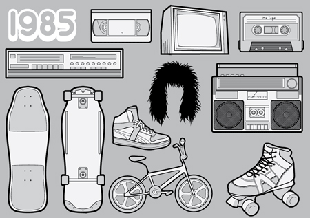 1985 in A Collection of Retro & Vintage Design Resources
