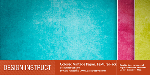 Coloredvintagepaper in A Collection of Retro & Vintage Design Resources