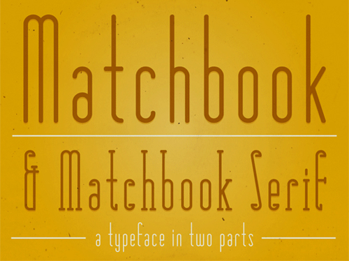 Matchbookfont in A Collection of Retro & Vintage Design Resources