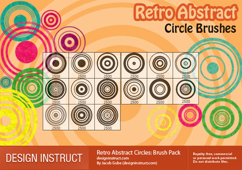 Retroabstractcircles in A Collection of Retro & Vintage Design Resources