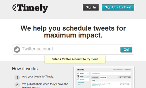 Timely in A Roundup of Valuable Twitter Tools