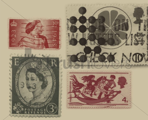 Ukstamps in A Collection of Retro & Vintage Design Resources