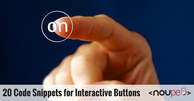 20 Code Snippets for Interactive Buttons