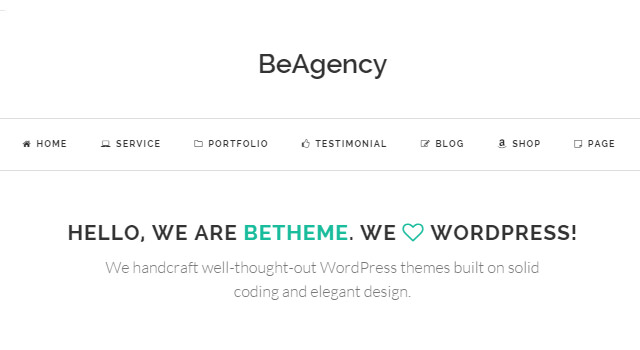BeAgency: Freelancer Portfolio WordPress Theme