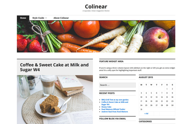 Free WordPress Themes: Colinear