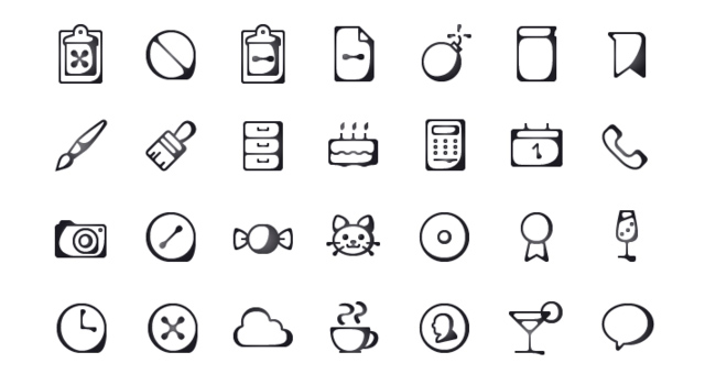Inkallicons: Free Ink Line-traced Vector Icons