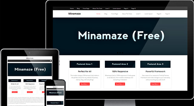 Minamaze: Clean Multipage WordPress Theme