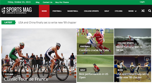 SportsMag: Magazine & News WordPress Theme