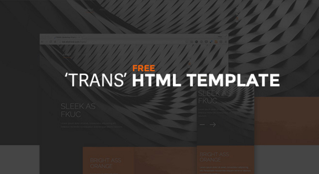 Trans: Free Minimal HTML Template