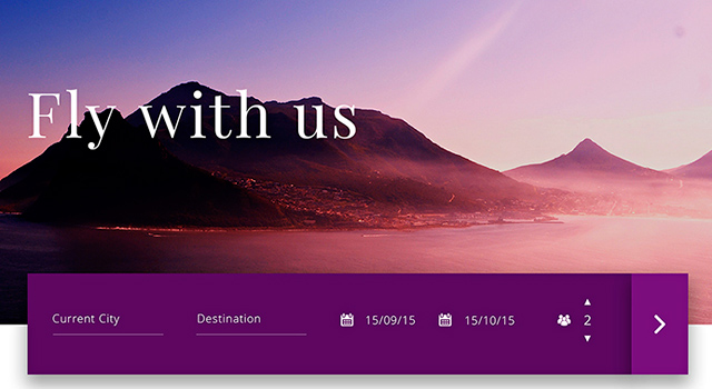 Travel-related Website PSD Template