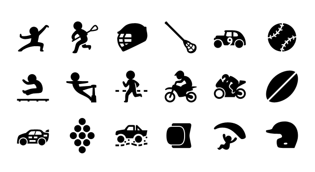 5.8K iPhone Sport Vector Icons