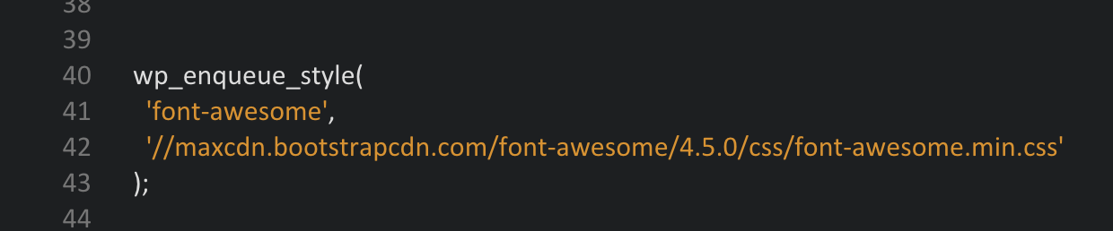 font-awesome-einbinden