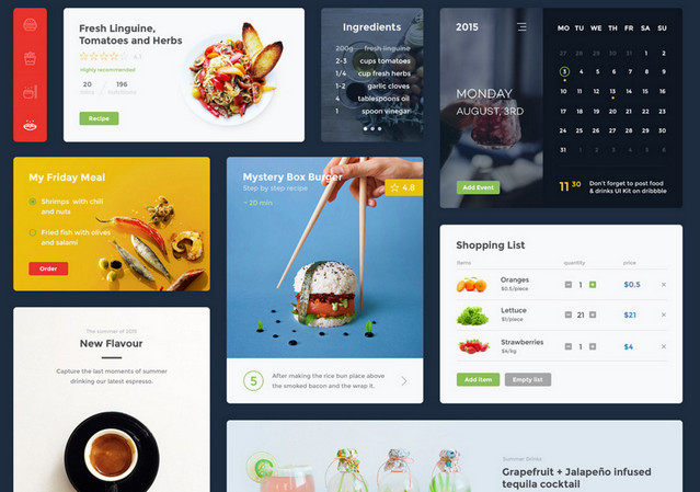 food and drink ui