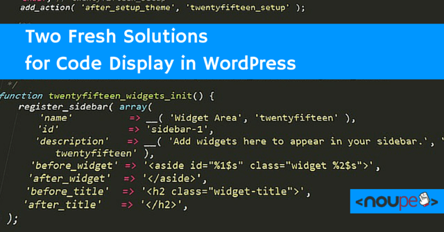 Two Fresh Solutions for Code Display in WordPress