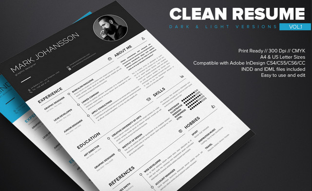 clean resume