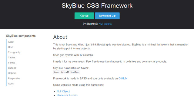 skyblue framework