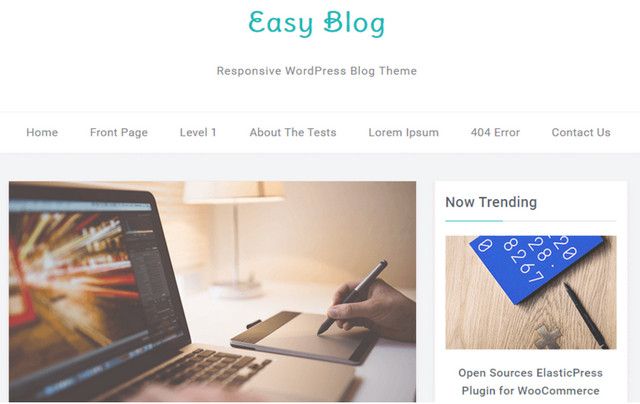 easy blog theme