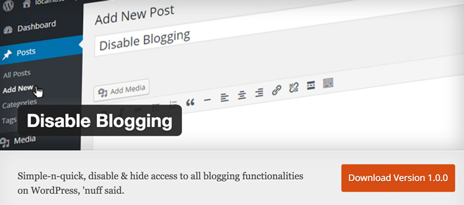 Disable-Blogging