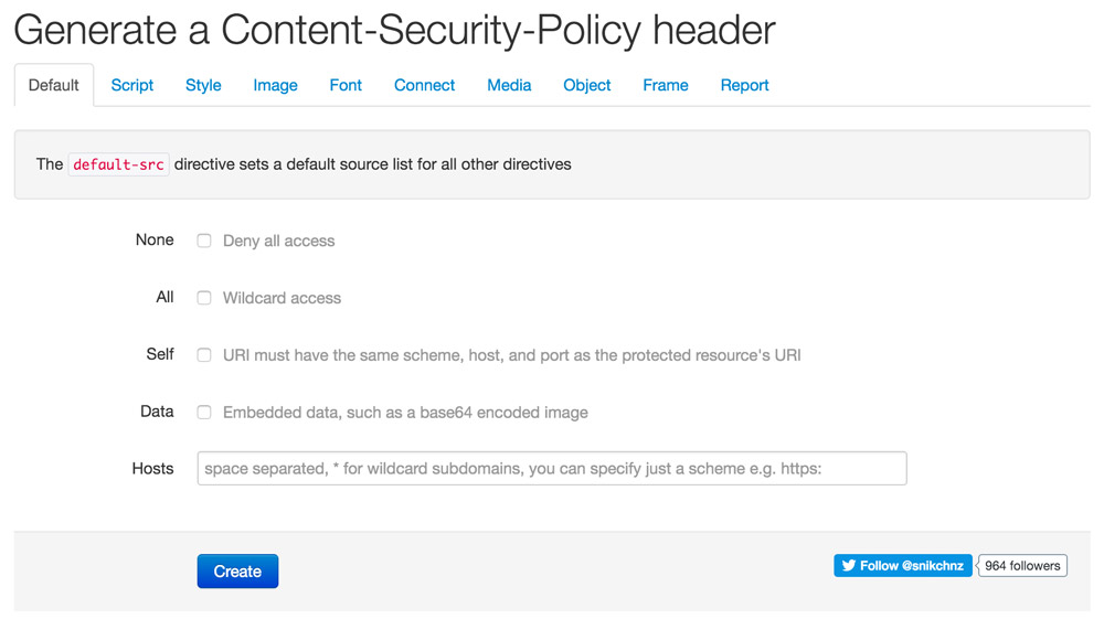 content-security-policy-generator