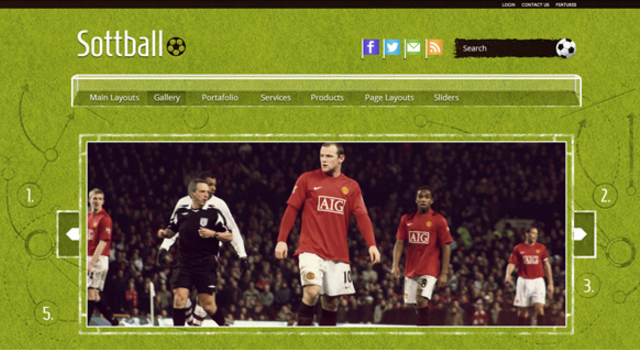 Cool Soccer Blog WordPress Theme