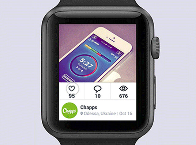 dribbble app for apple watch