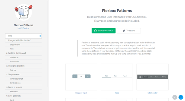 Flexbox Patterns: Ready-To-Use Building Blocks for Your Design 