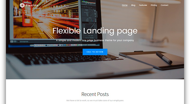 Flexible: Responsive One-page Bootstrap Theme
