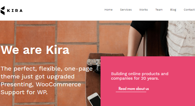 Kira Lite: Creative Agency WordPress Theme