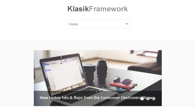 Klasik: Framework-like WordPress Theme