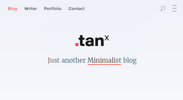 Tanx: Beautiful Blogging WordPress Theme