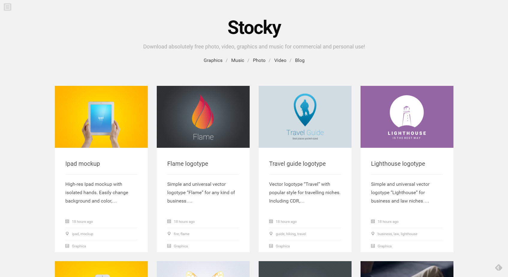 Stocky.pro: the Rather Plain, but Appropriate Landing Page