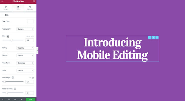 mobile editing