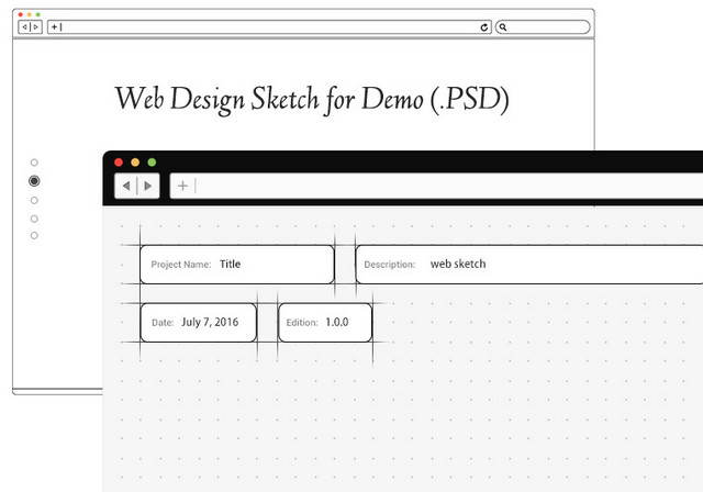 web design sketch