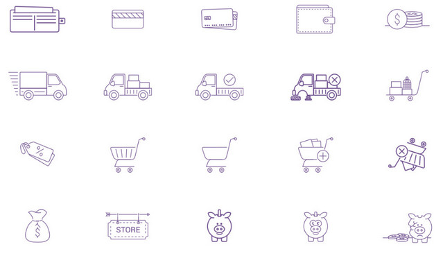 outline-ecommerce-icons