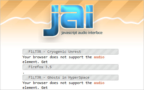 jai - javascript audio interface