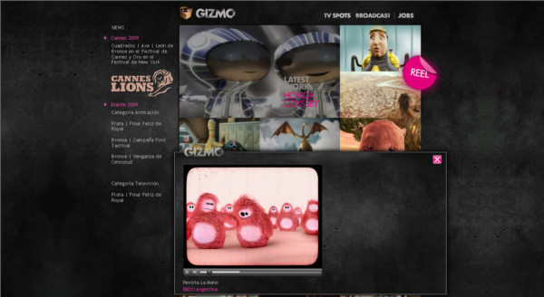 Gizmo On Showcase Of Web Design In  Argentina