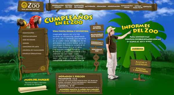 Zoo Buenos Aires On Showcase Of Web Design In  Argentina