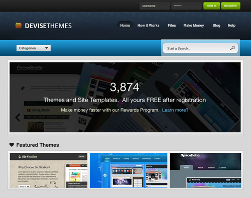 Create a Theme Store Website Layout in Photoshop