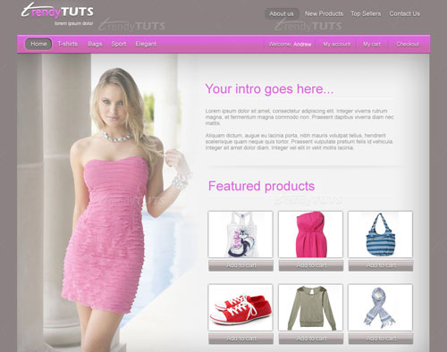 learn how to create an ecommerce theme for magento or prestashop using photoshop