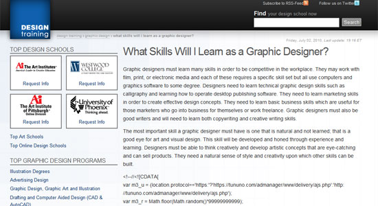 what skills will i learn as a graphic designer